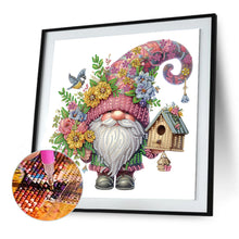 Load image into Gallery viewer, Flower Gnome 30*30CM(Canvas) Partial Special Shaped Drill Diamond Painting
