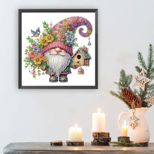 Load image into Gallery viewer, Flower Gnome 30*30CM(Canvas) Partial Special Shaped Drill Diamond Painting
