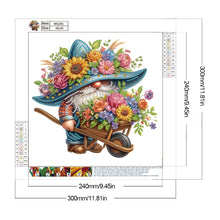 Load image into Gallery viewer, Flower Gnome 30*30CM(Canvas) Partial Special Shaped Drill Diamond Painting
