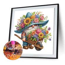 Load image into Gallery viewer, Flower Gnome 30*30CM(Canvas) Partial Special Shaped Drill Diamond Painting
