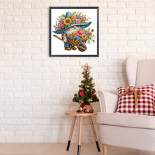 Load image into Gallery viewer, Flower Gnome 30*30CM(Canvas) Partial Special Shaped Drill Diamond Painting
