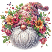 Load image into Gallery viewer, Flower Gnome 30*30CM(Canvas) Partial Special Shaped Drill Diamond Painting
