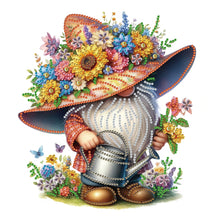 Load image into Gallery viewer, Flower Gnome 30*30CM(Canvas) Partial Special Shaped Drill Diamond Painting
