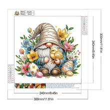 Load image into Gallery viewer, Flower Gnome 30*30CM(Canvas) Partial Special Shaped Drill Diamond Painting
