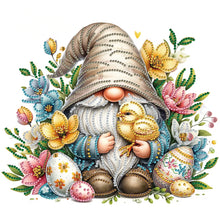 Load image into Gallery viewer, Flower Gnome 30*30CM(Canvas) Partial Special Shaped Drill Diamond Painting
