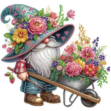 Load image into Gallery viewer, Flower Gnome 30*30CM(Canvas) Partial Special Shaped Drill Diamond Painting
