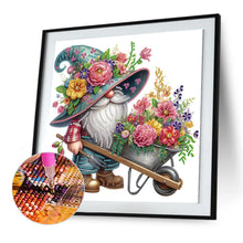 Load image into Gallery viewer, Flower Gnome 30*30CM(Canvas) Partial Special Shaped Drill Diamond Painting
