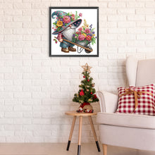 Load image into Gallery viewer, Flower Gnome 30*30CM(Canvas) Partial Special Shaped Drill Diamond Painting
