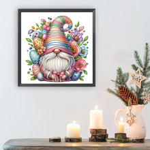 Load image into Gallery viewer, Flower Gnome 30*30CM(Canvas) Partial Special Shaped Drill Diamond Painting
