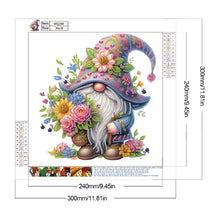 Load image into Gallery viewer, Flower Gnome 30*30CM(Canvas) Partial Special Shaped Drill Diamond Painting
