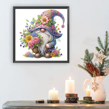 Load image into Gallery viewer, Flower Gnome 30*30CM(Canvas) Partial Special Shaped Drill Diamond Painting
