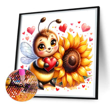 Load image into Gallery viewer, Cute Bee 30*30CM(Canvas) Full Round Drill Diamond Painting
