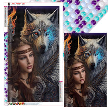 Load image into Gallery viewer, Beauty And The Wolf 40*70CM(Canvas) Full Round Drill Diamond Painting
