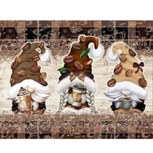 Load image into Gallery viewer, Coffee Gnome 50*40CM11CT 3 Stamped Cross Stitch
