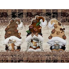 Load image into Gallery viewer, Coffee Gnome 50*40CM11CT 3 Stamped Cross Stitch
