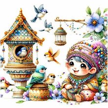 Load image into Gallery viewer, Goblin And Bird&#39;S Nest 30*30CM(Canvas) Full Round Drill Diamond Painting
