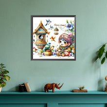 Load image into Gallery viewer, Goblin And Bird&#39;S Nest 30*30CM(Canvas) Full Round Drill Diamond Painting
