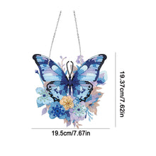 Load image into Gallery viewer, Acrylic Butterfly Single Side Diamond Art Hanging Pendant for Wall Home Decor
