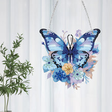 Load image into Gallery viewer, Acrylic Butterfly Single Side Diamond Art Hanging Pendant for Wall Home Decor
