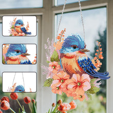 Load image into Gallery viewer, Cute Acrylic Bird Single-Side Diamond Art Hanging Pendant for Home Wall Decor
