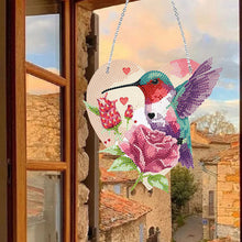 Load image into Gallery viewer, Cute Acrylic Bird Single-Side Diamond Art Hanging Pendant for Home Wall Decor
