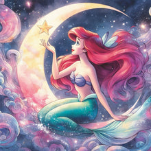 Load image into Gallery viewer, Mermaid Princess Ariel 30*30CM18CT 2 Stamped Cross Stitch
