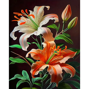 Lily 40*50CM(Canvas) Full Square Drill Diamond Painting