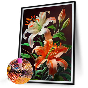 Lily 40*50CM(Canvas) Full Square Drill Diamond Painting