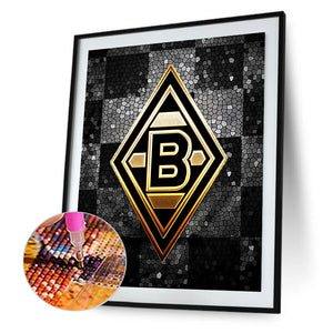 Monchenglatbach Logo 40*50CM(Canvas) Full Round Drill Diamond Painting