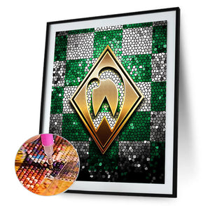 Werder Bremen Logo 40*50CM(Canvas) Full Round Drill Diamond Painting