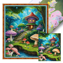 Load image into Gallery viewer, Mushroom House 40*50CM11CT 3 Stamped Cross Stitch
