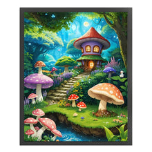 Load image into Gallery viewer, Mushroom House 40*50CM11CT 3 Stamped Cross Stitch
