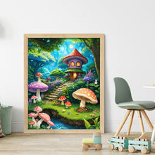 Load image into Gallery viewer, Mushroom House 40*50CM11CT 3 Stamped Cross Stitch

