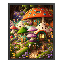 Load image into Gallery viewer, Mushroom House 40*50CM11CT 3 Stamped Cross Stitch
