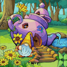 Load image into Gallery viewer, Kettle Hut 50*50CM11CT 3 Stamped Cross Stitch
