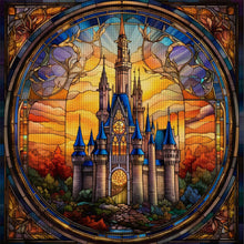 Load image into Gallery viewer, Glass Painting-Castle 50*50CM11CT 3 Stamped Cross Stitch
