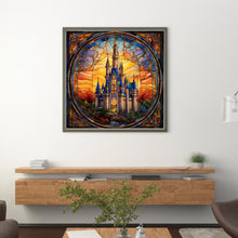 Load image into Gallery viewer, Glass Painting-Castle 50*50CM11CT 3 Stamped Cross Stitch
