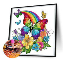 Load image into Gallery viewer, Rainbow Butterfly 30*30CM(Canvas) Partial Special Shaped Drill Diamond Painting
