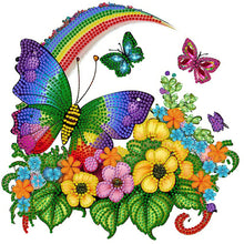 Load image into Gallery viewer, Rainbow Butterfly 30*30CM(Canvas) Partial Special Shaped Drill Diamond Painting
