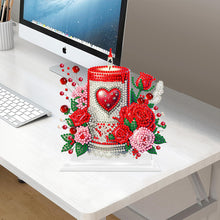 Load image into Gallery viewer, Acrylic Desktop 5D Diamond Art Kits Home Bedroom Table Decor (Love Rose Candle)
