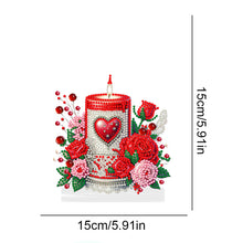 Load image into Gallery viewer, Acrylic Desktop 5D Diamond Art Kits Home Bedroom Table Decor (Love Rose Candle)
