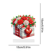 Load image into Gallery viewer, Acrylic Desktop 5D Diamond Art Kit Home Bedroom Table Decor (Rose Love Gift Box)
