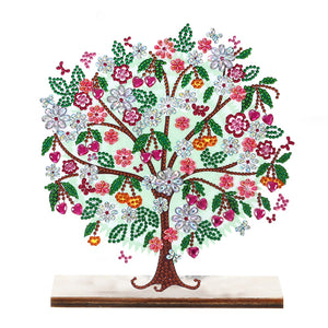 Special Shape Single-Side Desktop Diamond Art Home Decor (Love Flower Tree)