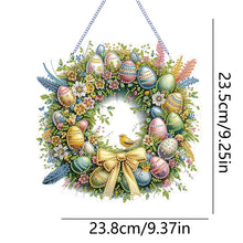 Load image into Gallery viewer, Single Sided Easter Wreath Cute Diamond Art Hanging Pendant Wall Decor (Bird)
