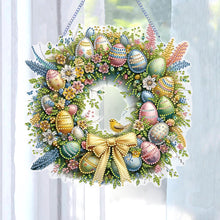 Load image into Gallery viewer, Single Sided Easter Wreath Cute Diamond Art Hanging Pendant Wall Decor (Bird)
