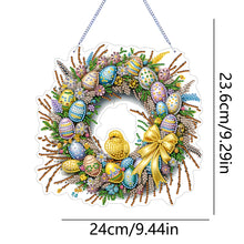 Load image into Gallery viewer, Single Sided Easter Wreath Cute Diamond Art Hanging Pendant Wall Decor (Chicken)
