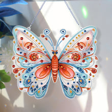 Load image into Gallery viewer, Single Sided Beauty Butterfly Diamond Art Hanging Pendant Home Decor (Red Blue)
