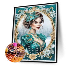 Load image into Gallery viewer, Noble Lady 30*40CM(Canvas) Partial Special Shaped Drill Diamond Painting
