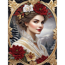 Load image into Gallery viewer, Noble Lady 30*40CM(Canvas) Partial Special Shaped Drill Diamond Painting
