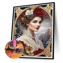 Load image into Gallery viewer, Noble Lady 30*40CM(Canvas) Partial Special Shaped Drill Diamond Painting
